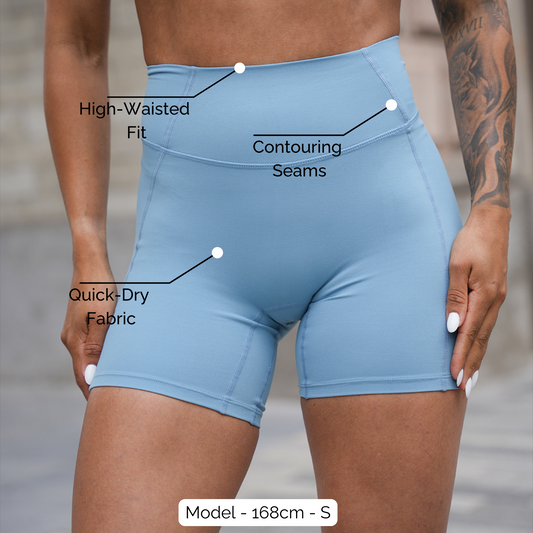 Short "Amber" Sky Blue