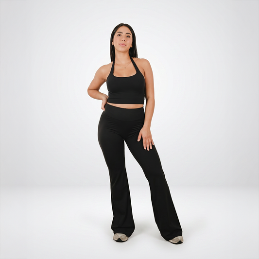 Flared legging "Muse" Onyx Black