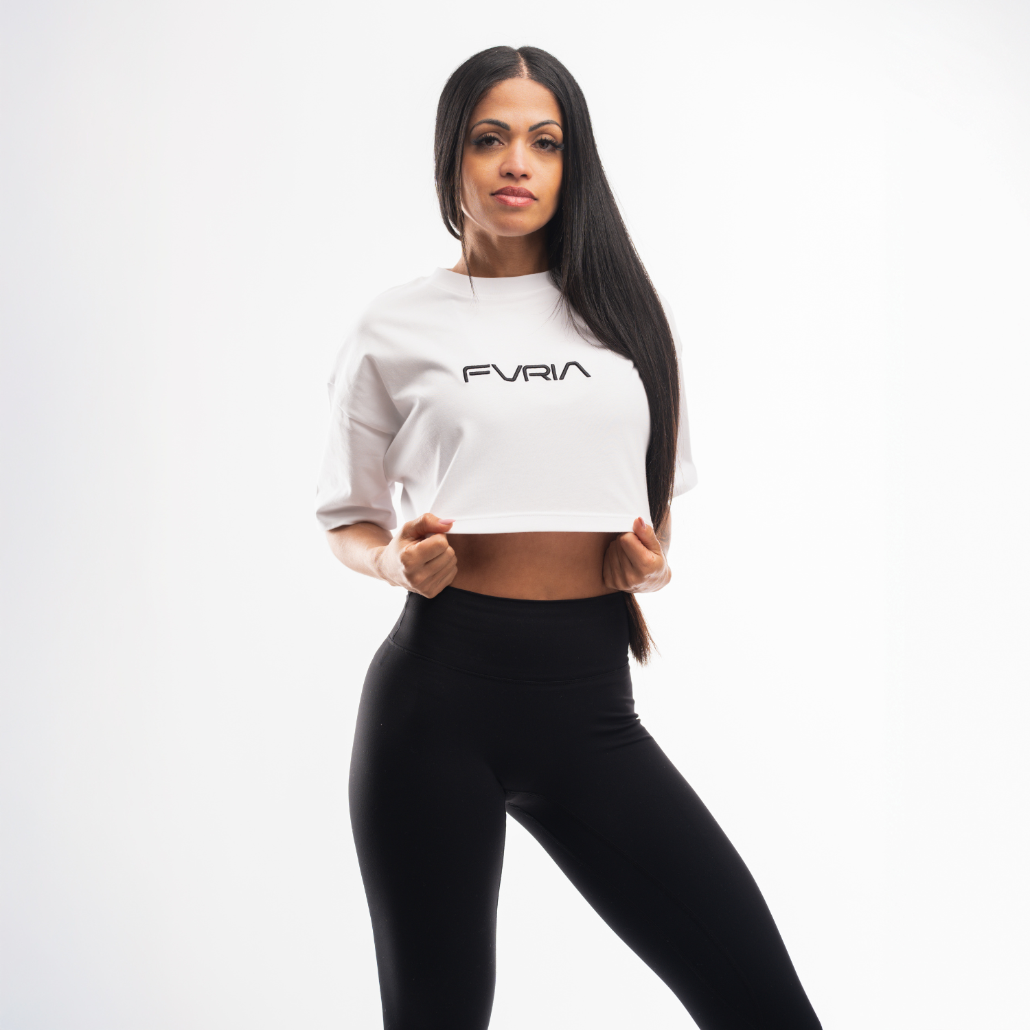 Signature Crop Top Fvria Alabaster White