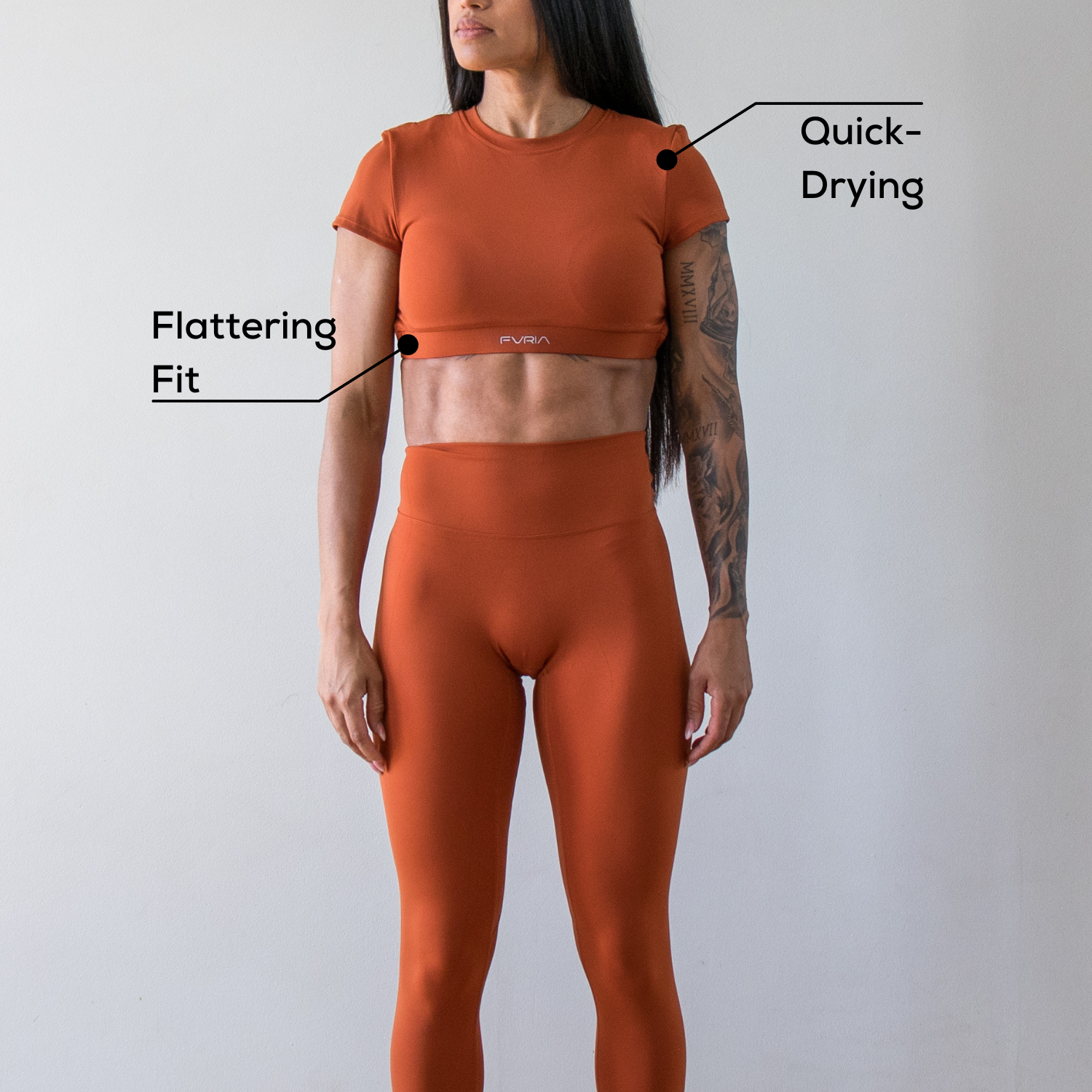 Crop Top Terracotta Rust