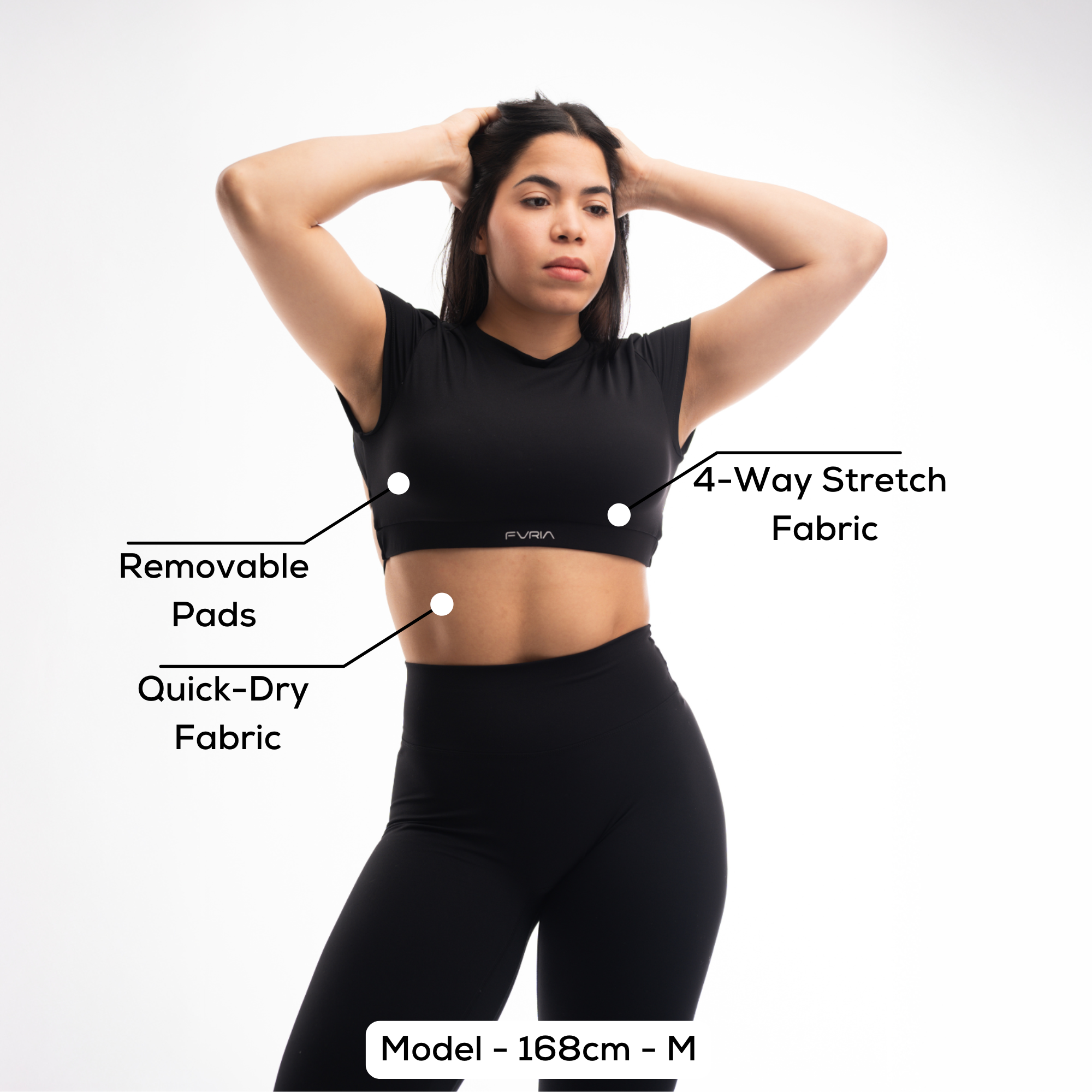 Crop Top Onyx Black