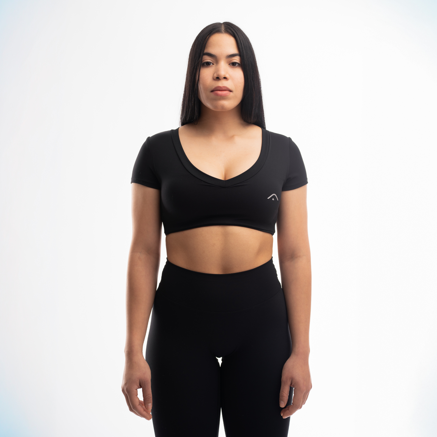 Crop V-Top Onyx Black