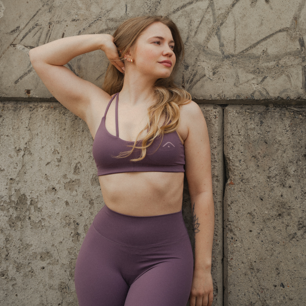 Sport Bra Velvet Eggplant