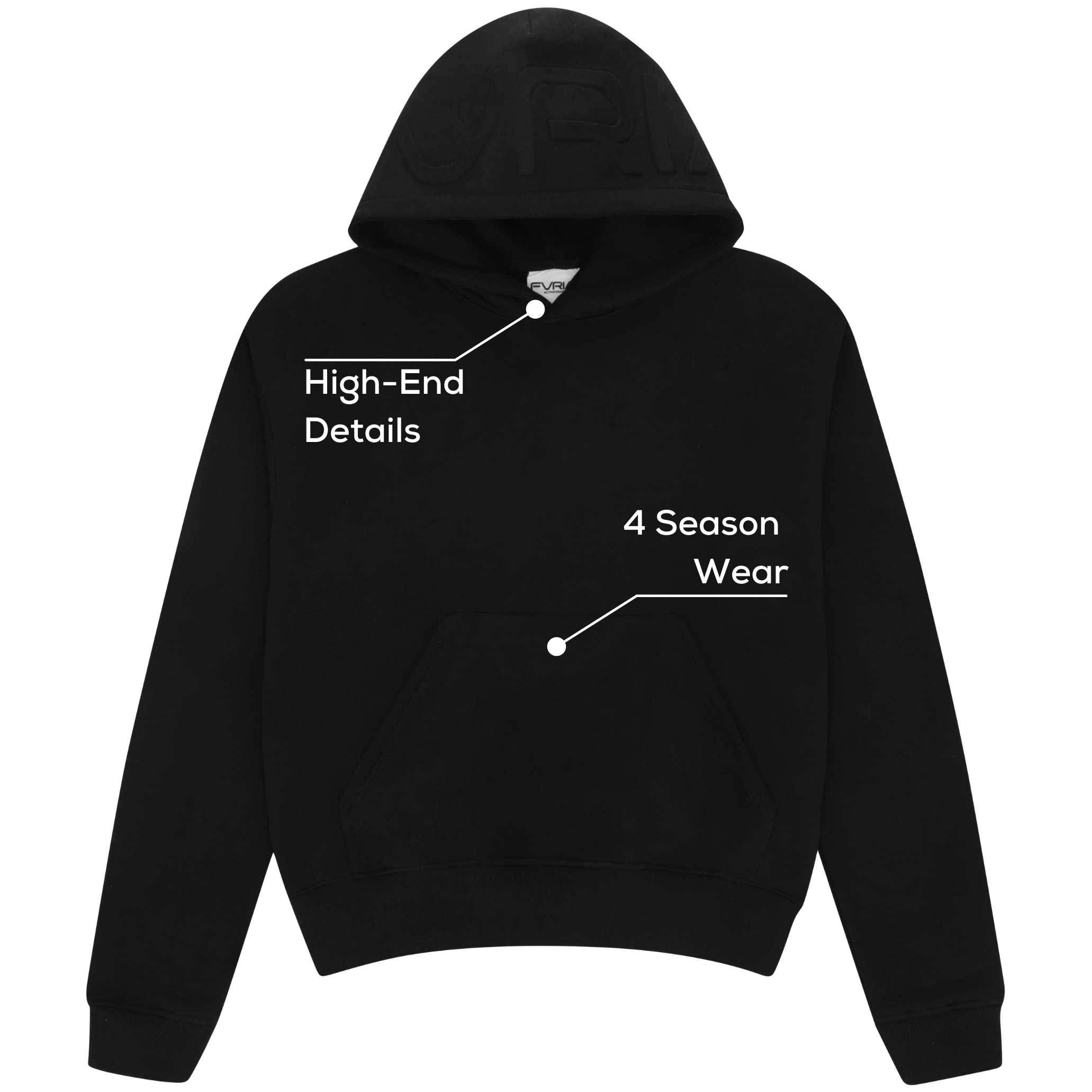 Men Signature Hoodie Onyx Black