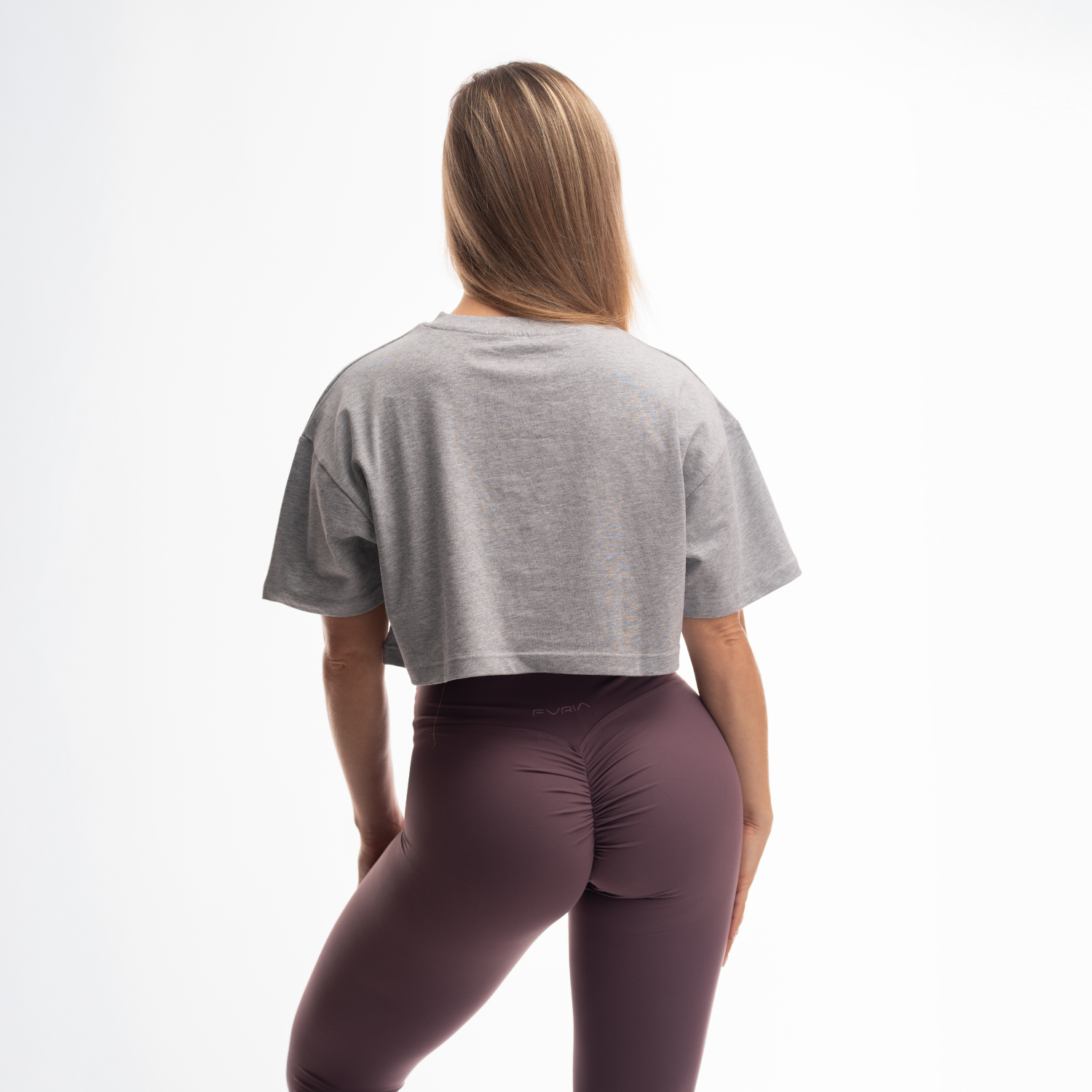 Signature Crop Top Fvria Platinum Grey