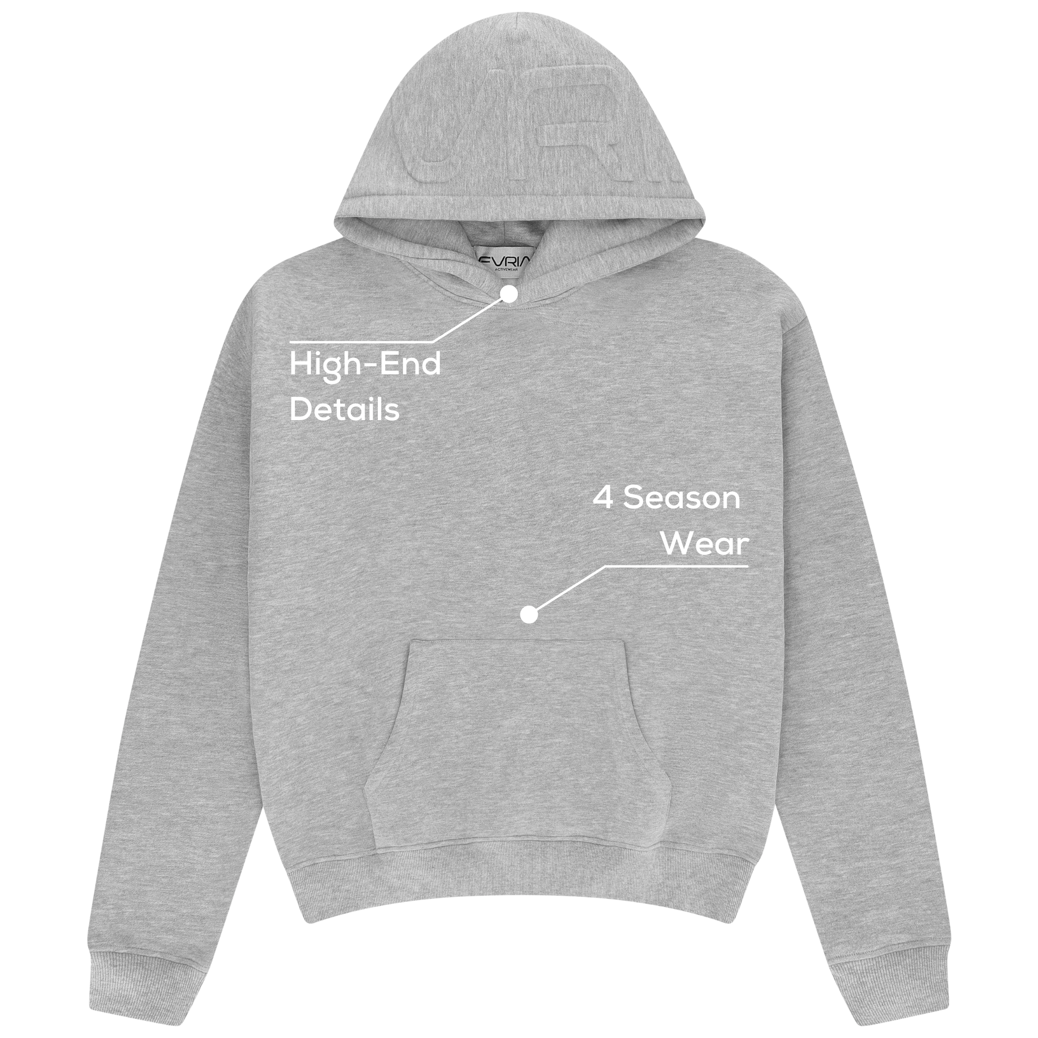 Signature Hoodie Platinum Grey