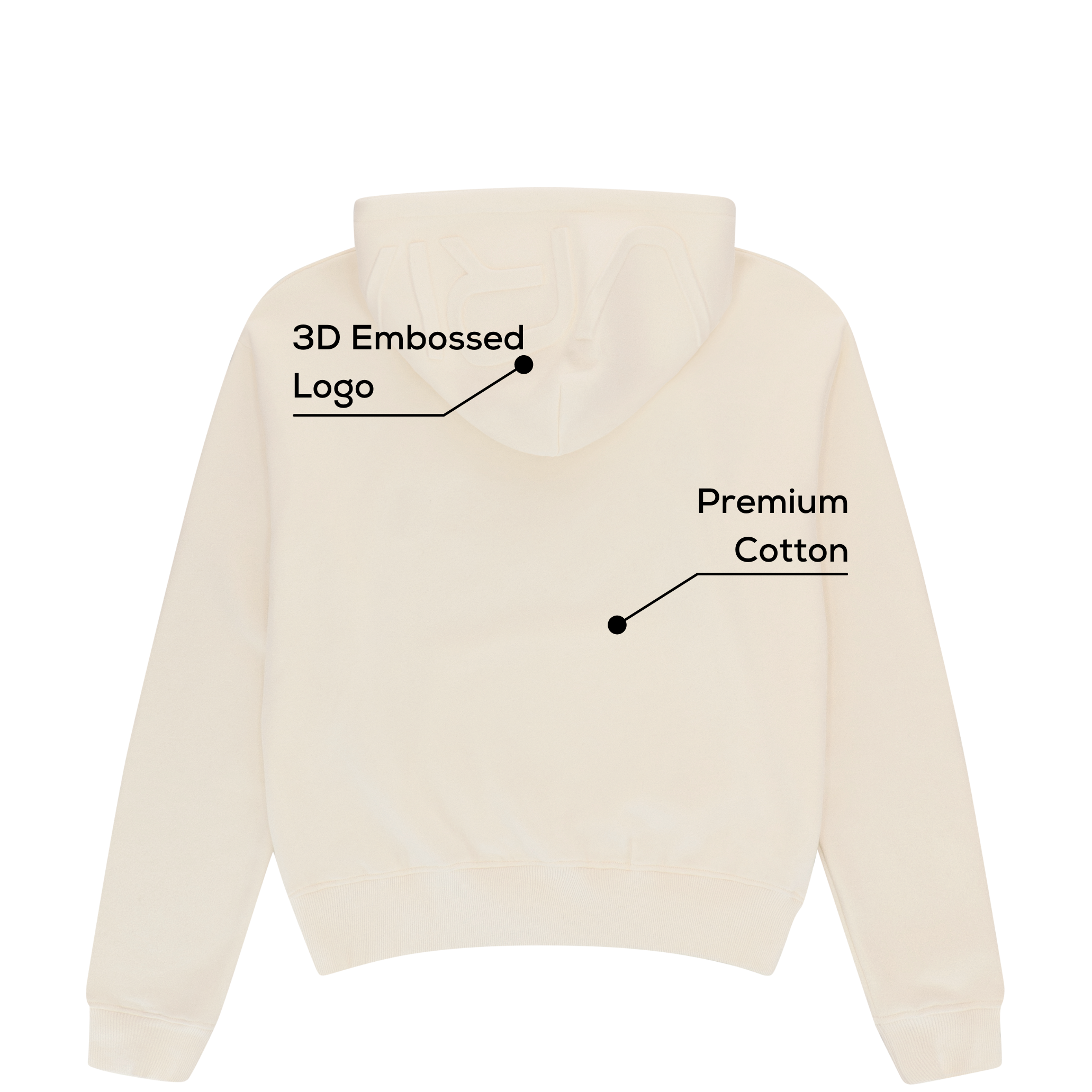 Signature Hoodie Almond Beige