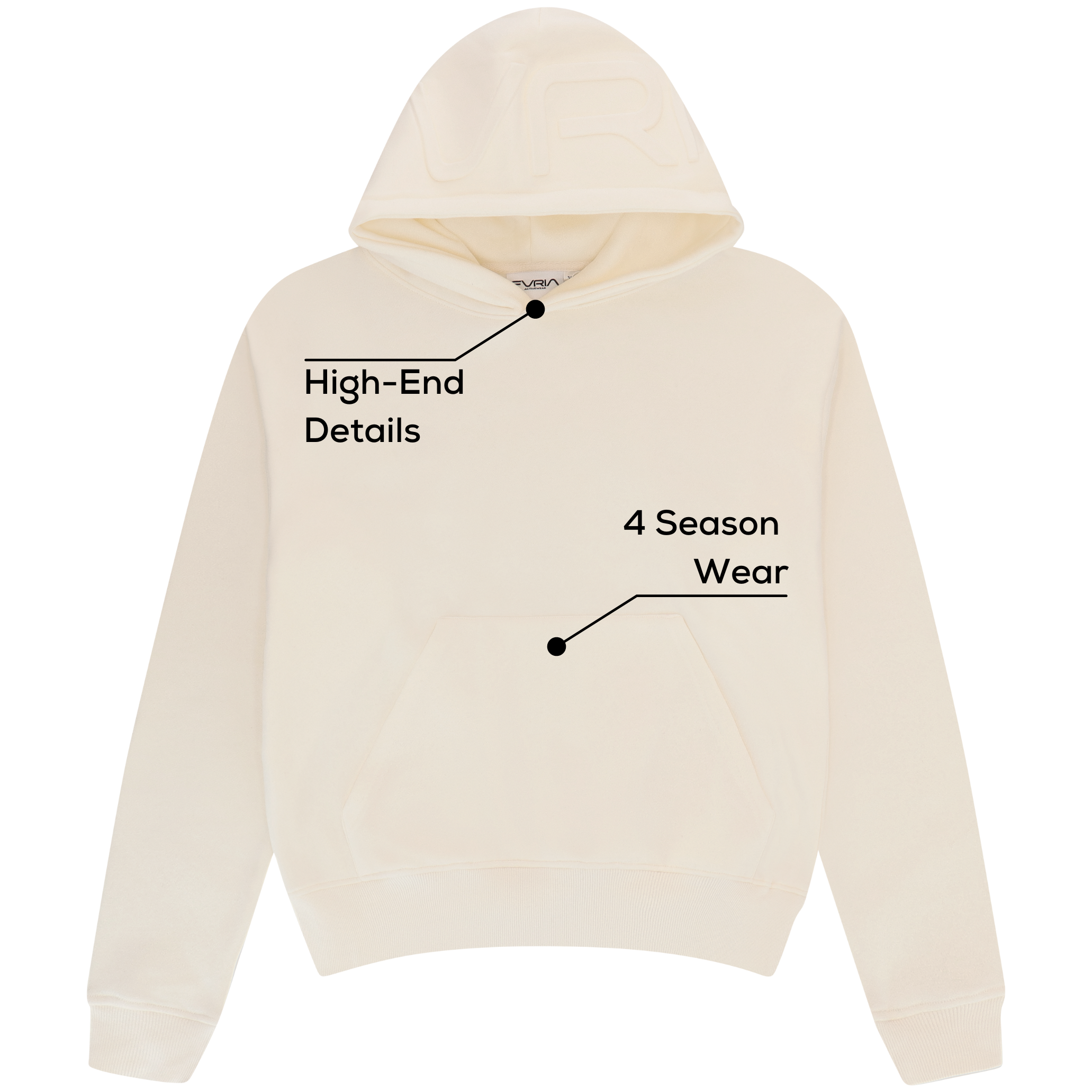 Signature Hoodie Almond Beige