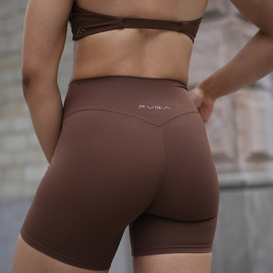 Short "Amber" Cocoa Brown
