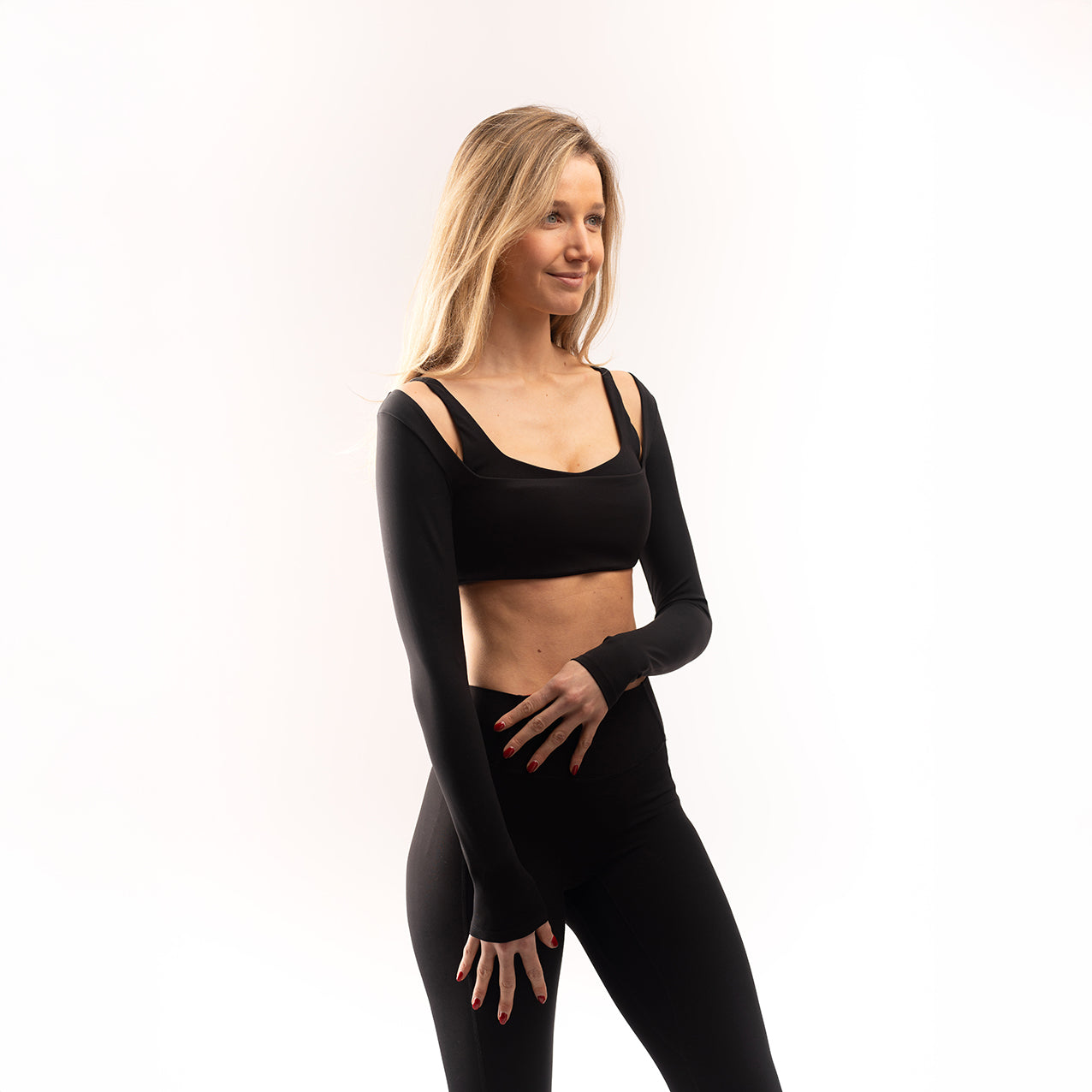 Crop Top "Serene" Onyx Black