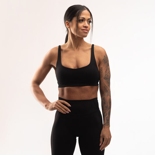 Sport Bra "Serene" Onyx Black