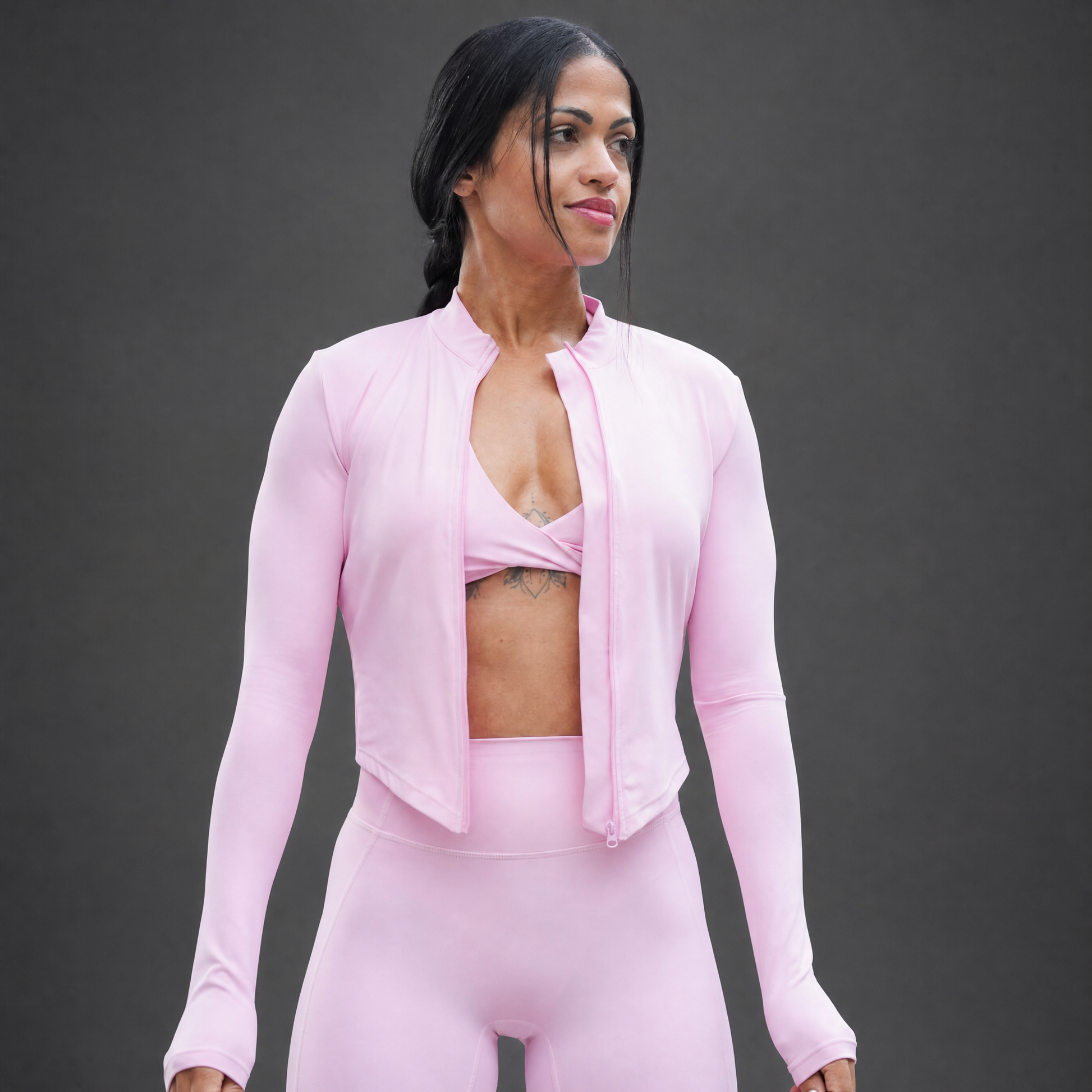 Dynamic Zip-Up "Sienna" Blossom Pink