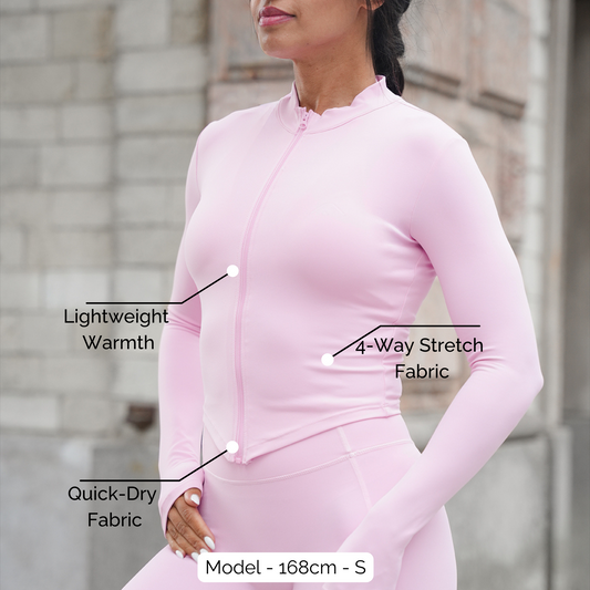 Dynamic Zip-Up "Sienna" Blossom Pink