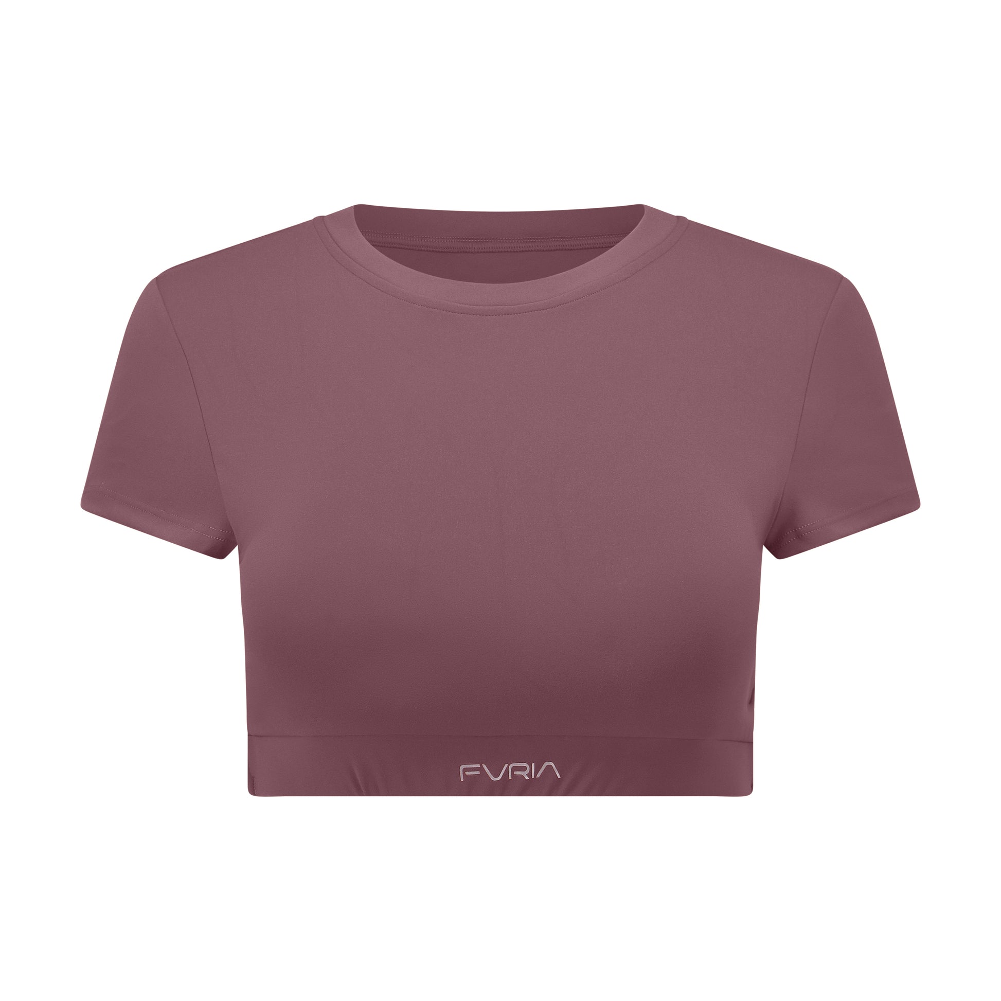 Crop Top Velvet Eggplant