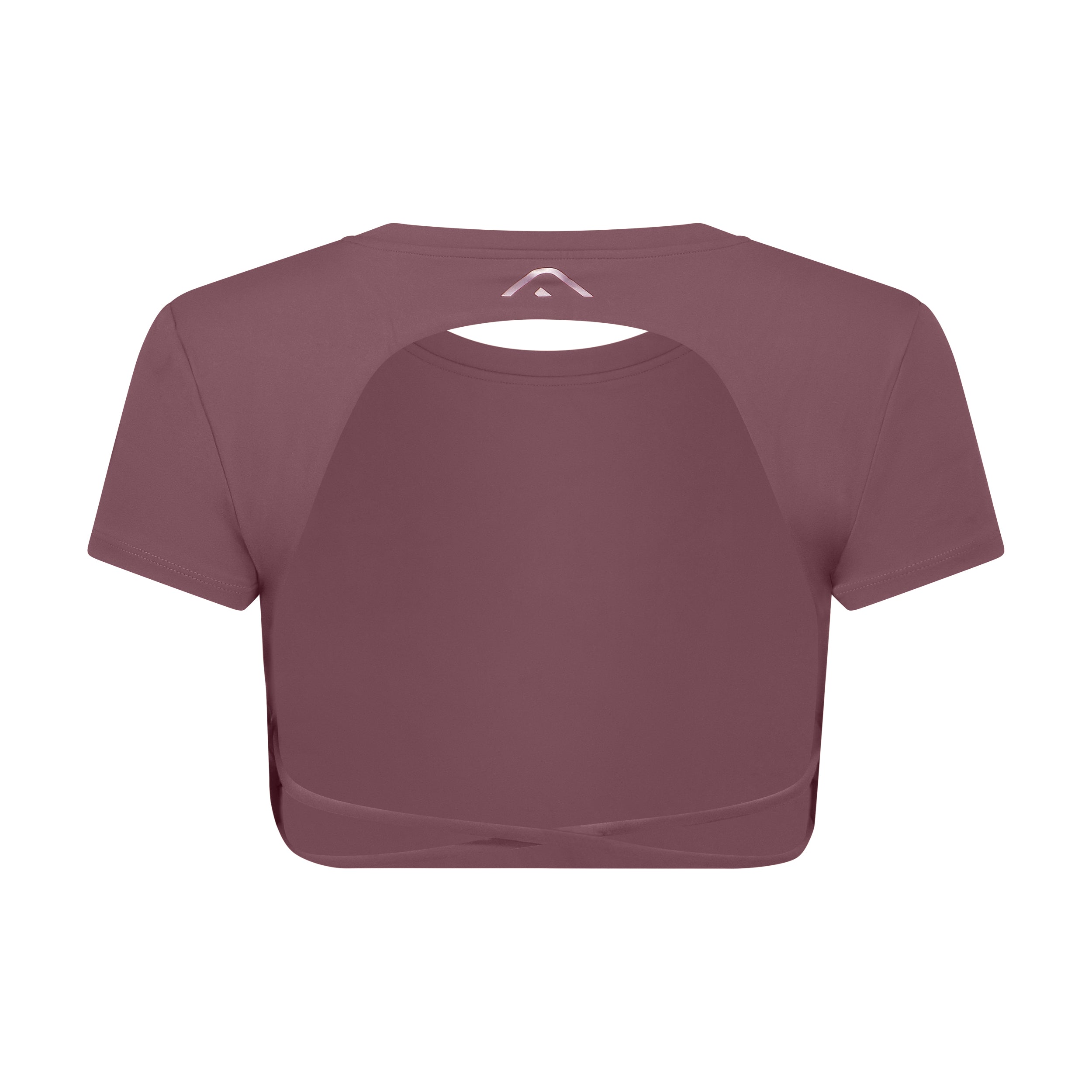 Crop Top Velvet Eggplant