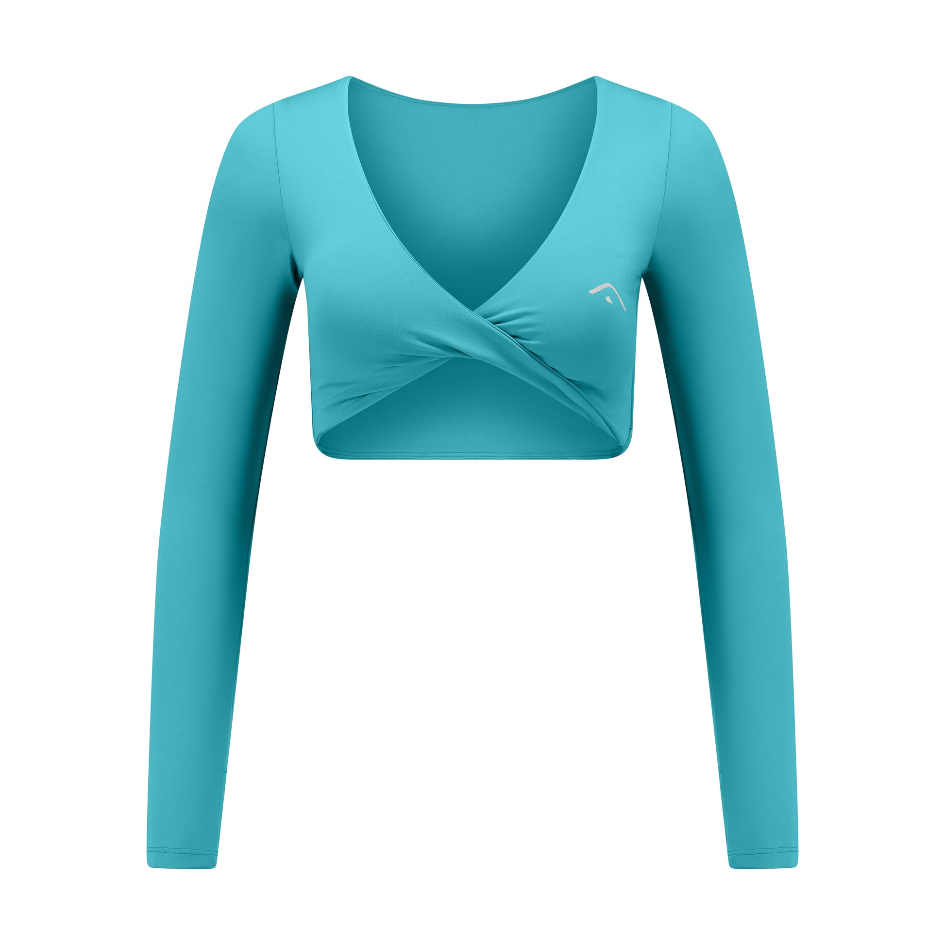 Crop Top Long Sleeve Azure Serenity