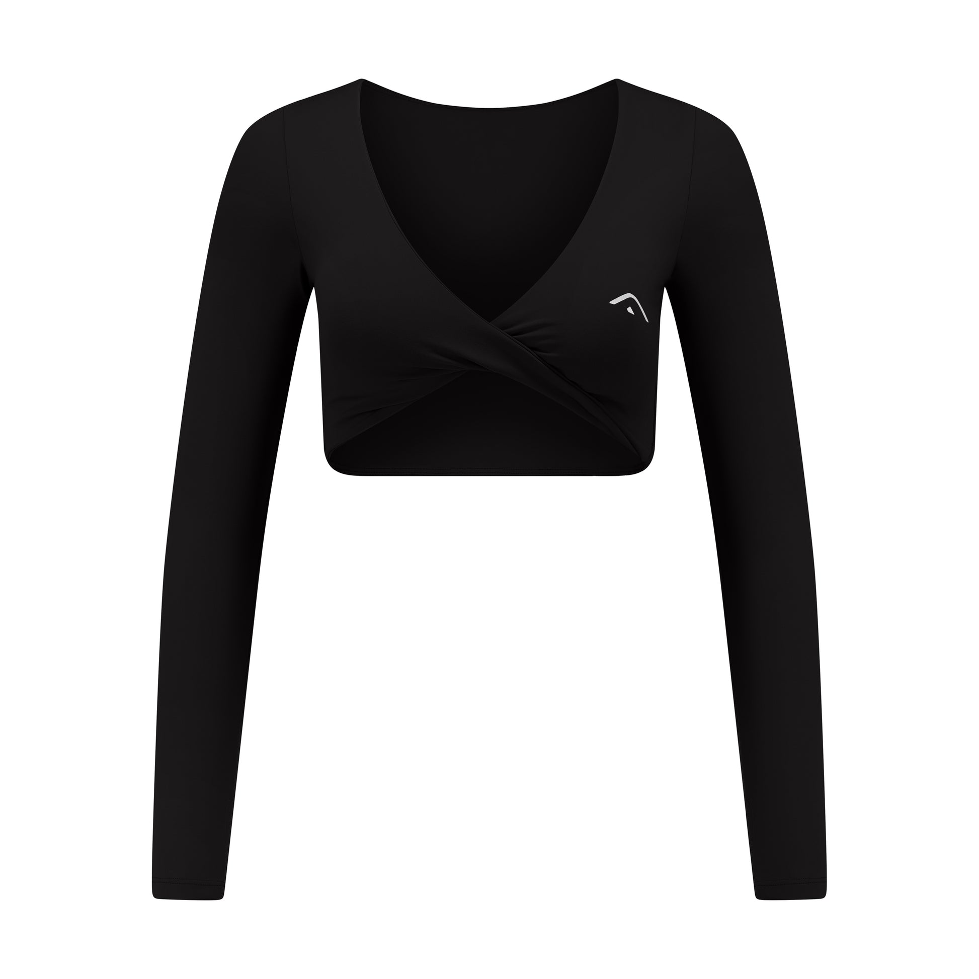 Crop Top Long Sleeve Onyx Black