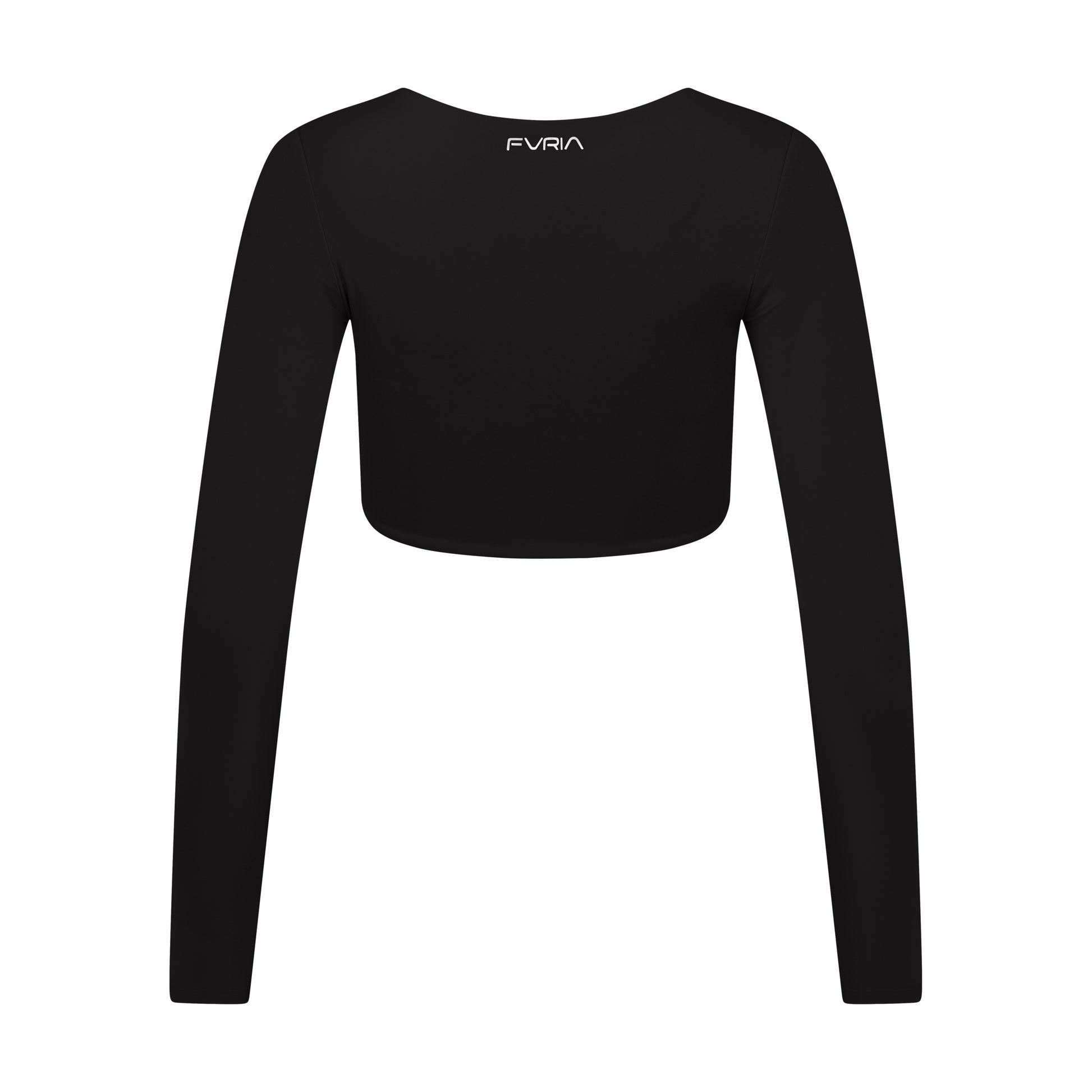 Crop Top Long Sleeve Onyx Black