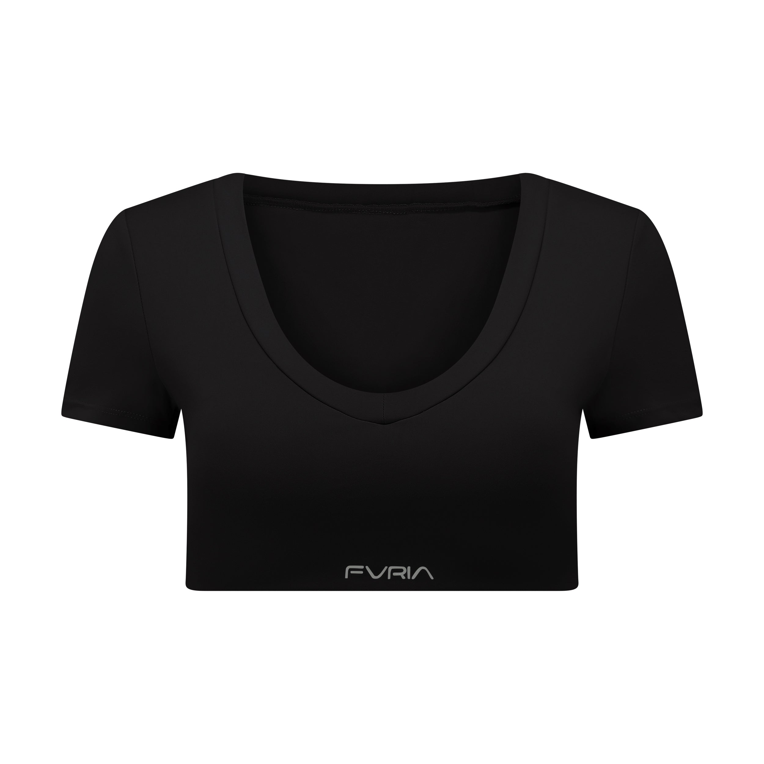 Crop V-Top Onyx Black