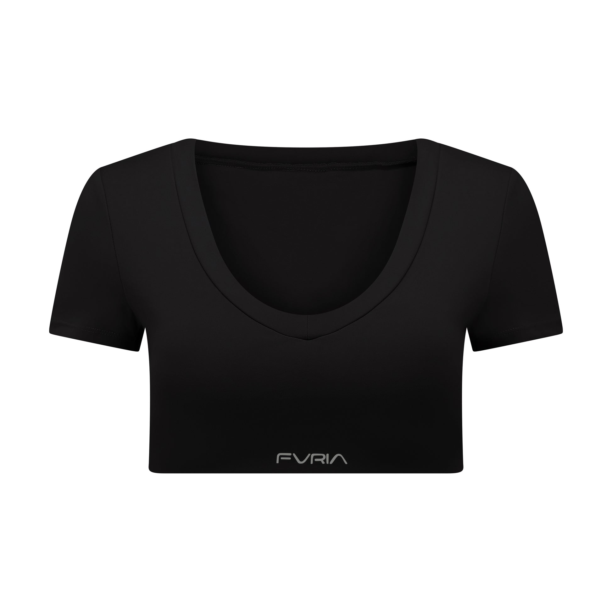 Crop V-Top Onyx Black