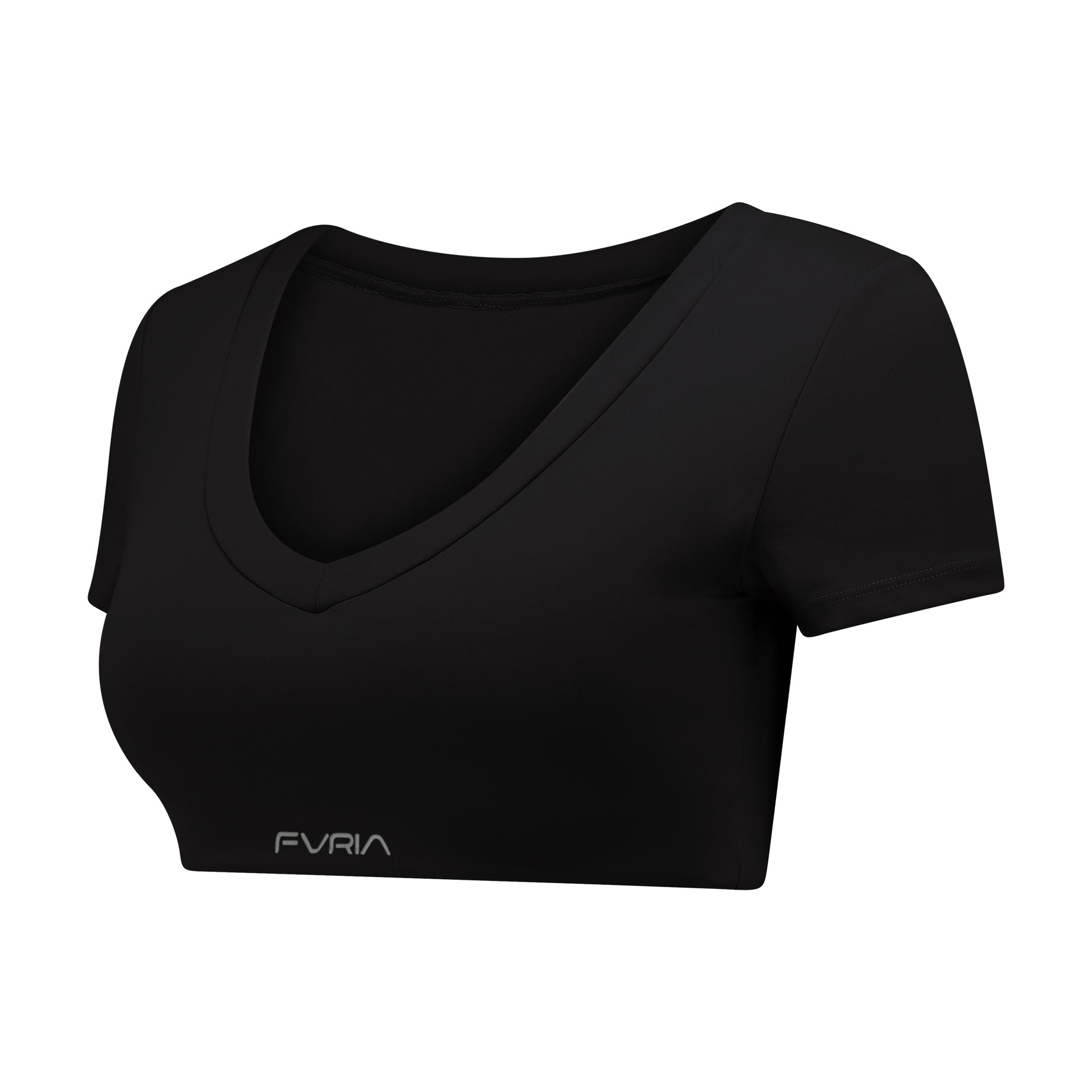 Crop V-Top Onyx Black