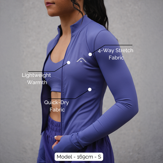 Dynamic Zip-Up "Haze" Sapphire Blue