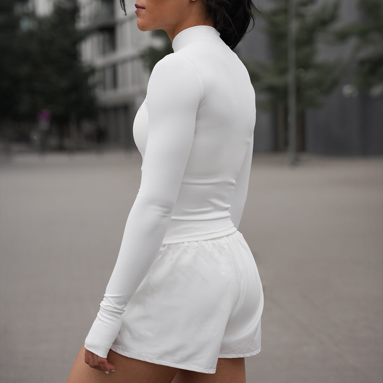 Dynamic Zip-Up "Haze" Alabaster White